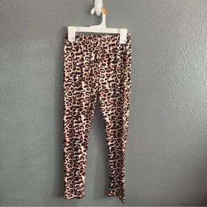 Youth Girls Size 8–9 Y Leopard Print Active Stretch Skinny Ankle Pants Bottoms